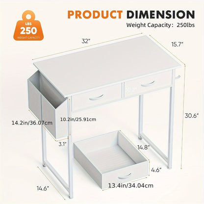 32-Inch Metal Computer Desk, Writing and Study Desk for Work, Display, and Everyday Use detail image - detail view 10
