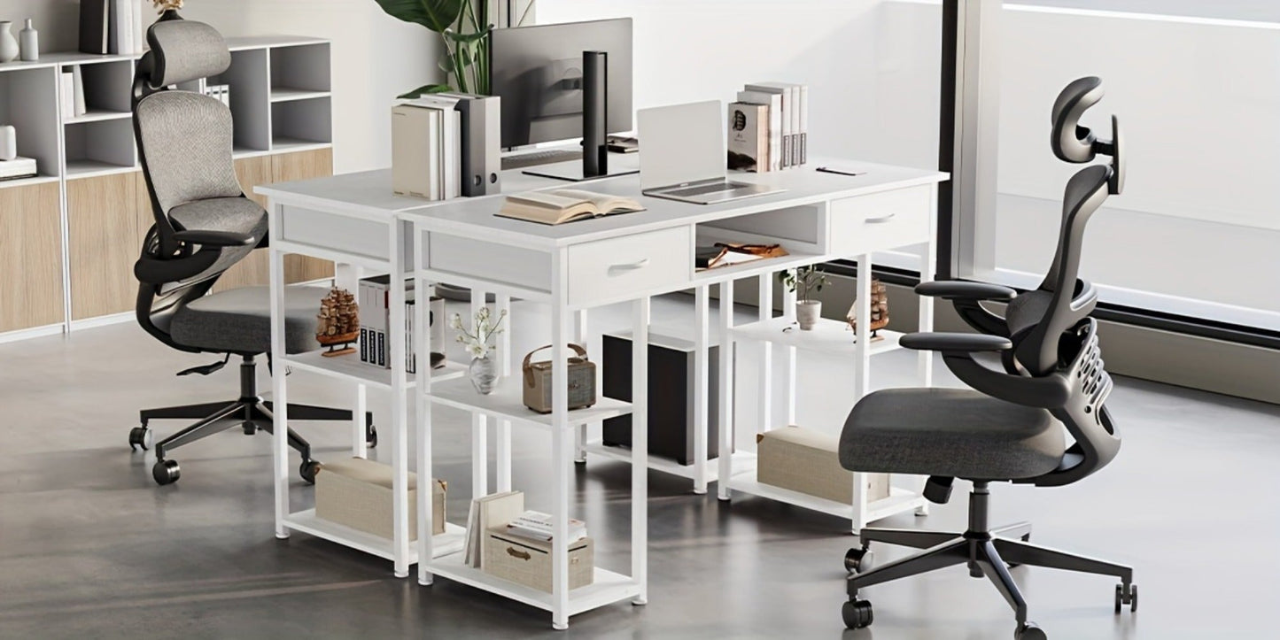 32-Inch Metal Computer Desk, Writing and Study Desk for Work, Display, and Everyday Use detail image - detail view 21