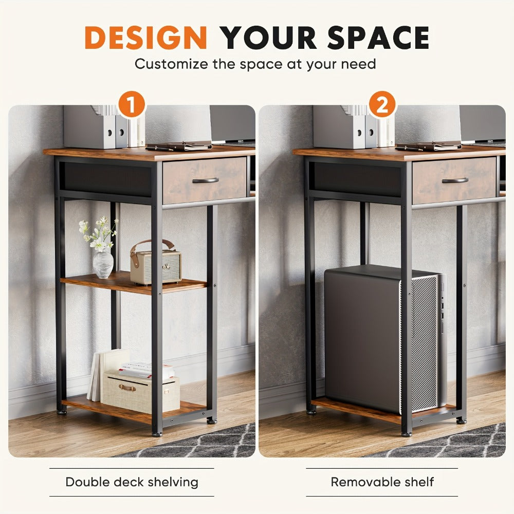 32-Inch Metal Computer Desk, Writing and Study Desk for Work, Display, and Everyday Use detail image - detail view 6