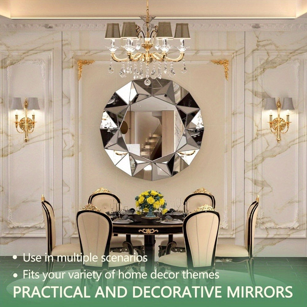 32-Inch Round Bathroom Mirror for Dressing and Daily Routines detail image - detail view 13