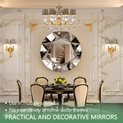 32-Inch Round Bathroom Mirror for Dressing and Daily Routines detail image - detail view 6