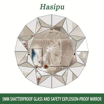 32-Inch Round Bathroom Mirror for Dressing and Daily Routines detail image - detail view 9