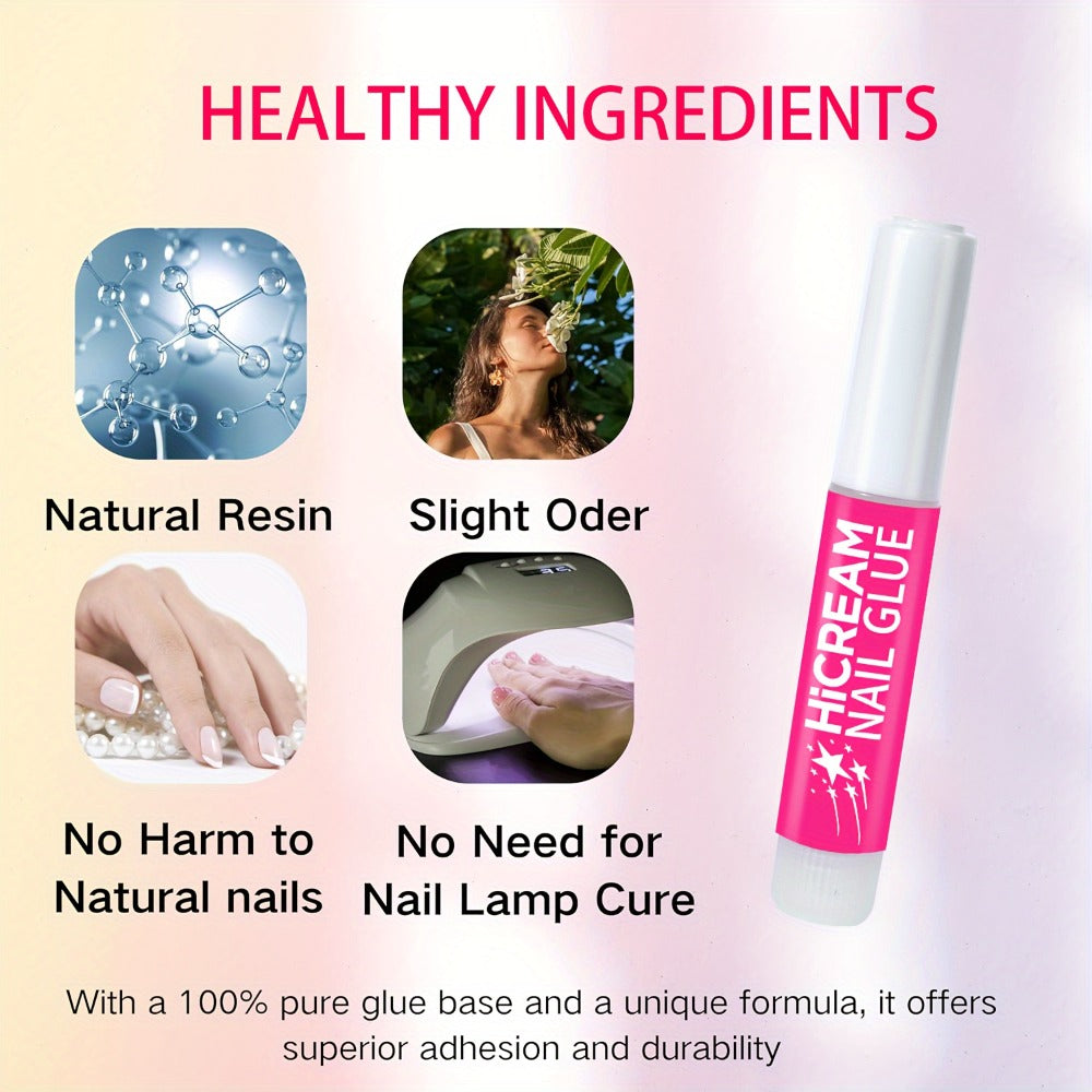 Acrylic Nail Glue Set 14 Pcs No Lamp Quick Dry Super Strong Bond — 12×2ml + 2×7ml Bulk Pack for Press On Nails, Fake Nails, Rhinestones & Nail Art Repair | Long-Lasting DIY & Salon Adhesive for Women
