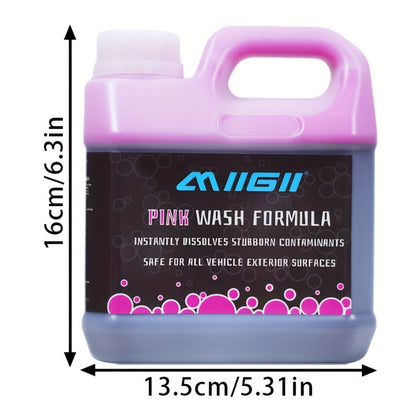 Pink Foam Pre-Wash Car Shampoo – Floral Scent Snow Foam Prewash Solution, Safe for Coatings & Paint | Foam Cannon, Bucket & Pressure Washer | 300ml / 500ml / 1L