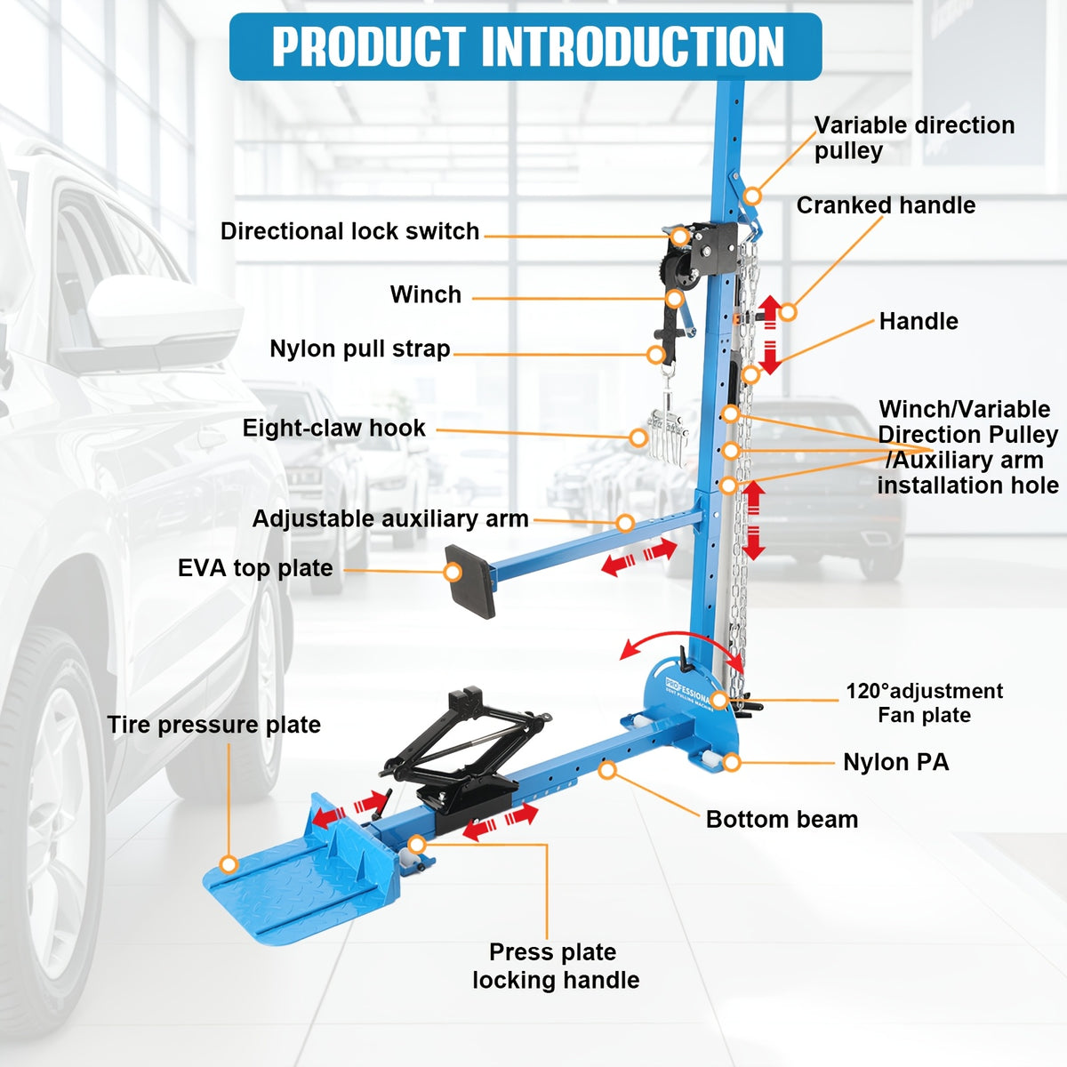 Car Repair Dent Repair Puller Car Body Tools Dent Puller Pulling System Machine