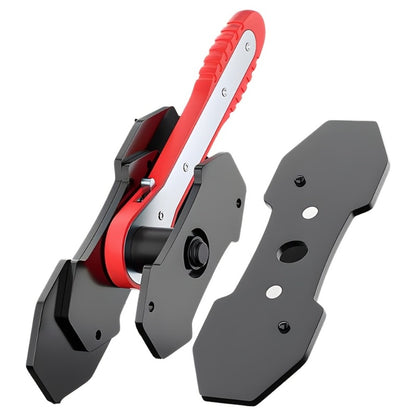 Brake Caliper Piston Press Tool - 360° Ratchet Compressor for Single, Twin & Quad Piston Disc Brakes | Alloy Steel Brake Pad Spreader