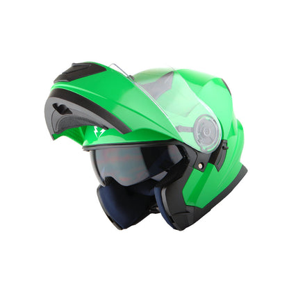 Motorcycle Modular Full Face Dual Visor Helmet Sun Shield Optional LED Tail Light: Modular901