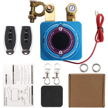 Remote Battery Disconnect Switch 240A 12V/24V – Wireless Kill Switch with Digital Display & Auto Power Shut-Off for Car, Truck, Boat – Magnetic Latching, 500A Instantaneous, Anti-False Contact
