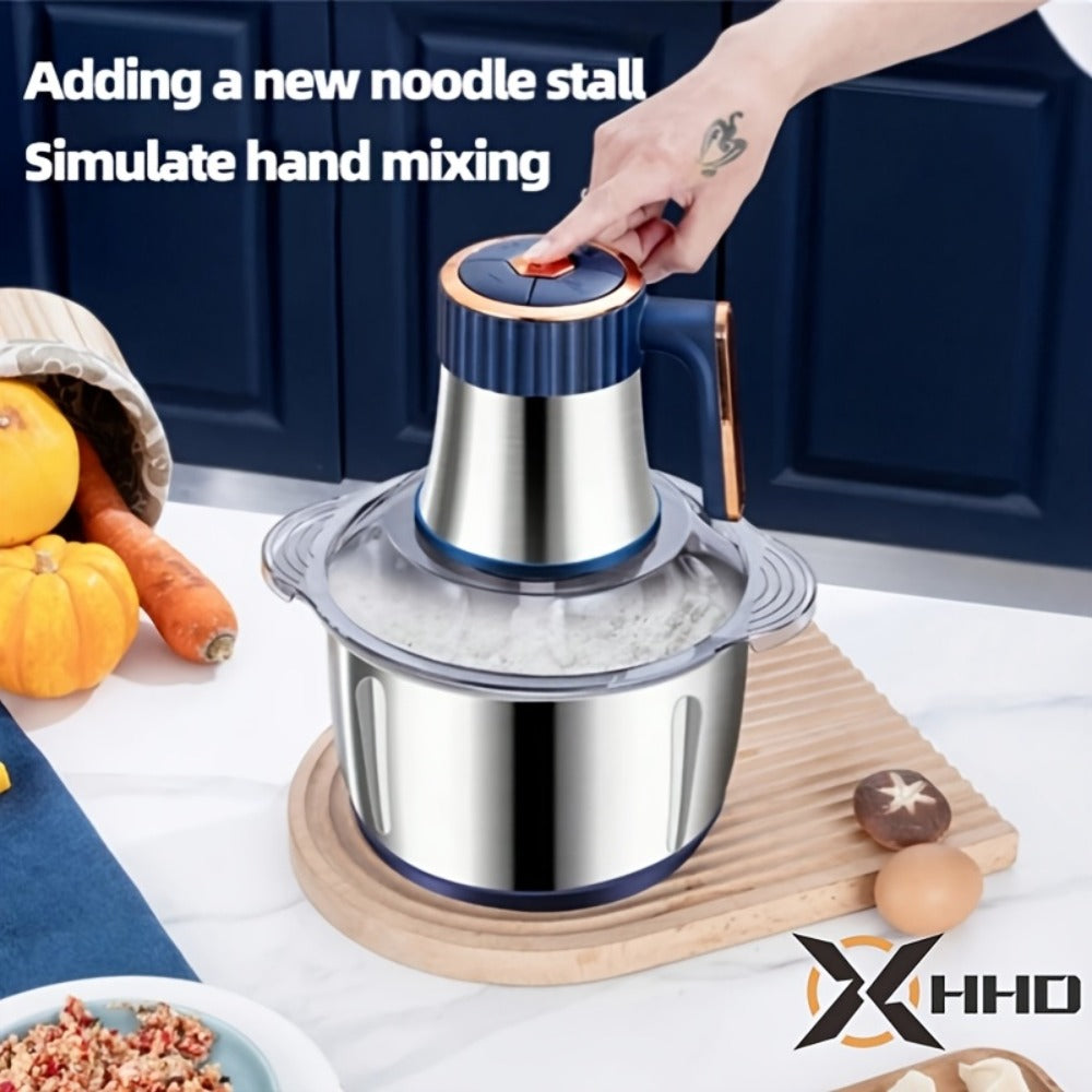 Electric Meat Grinder 5L 5-Speed – Large Capacity Stainless Steel Food Processor, Blender & Filling Machine for Meat, Garlic, Chili & More