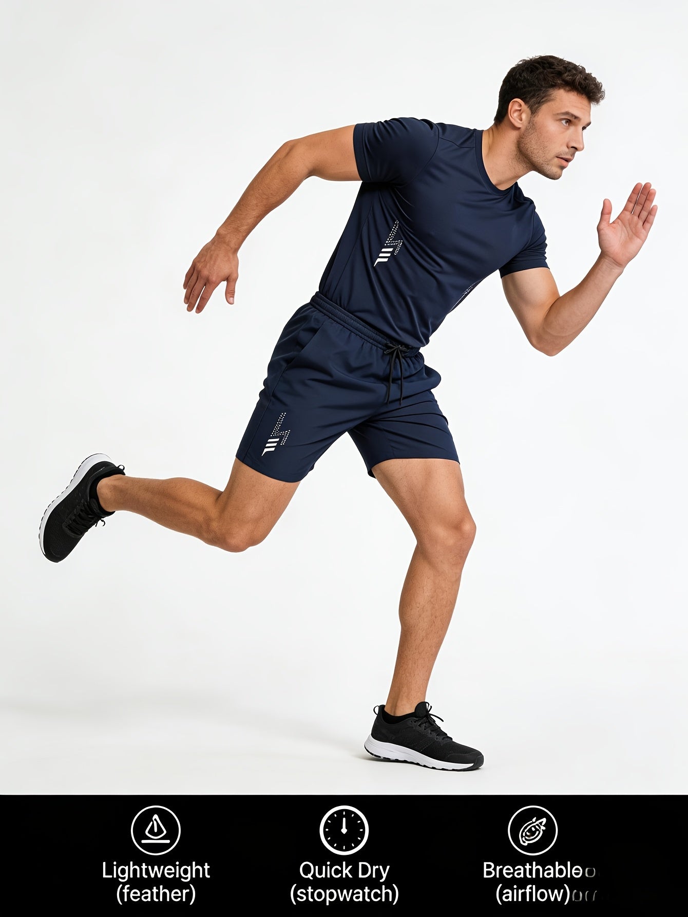 Men's Athletic Shorts - Quick Dry With Pockets Travel Style 042405