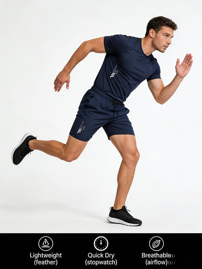 Men's Athletic Shorts - Quick Dry With Pockets Travel Style 042405