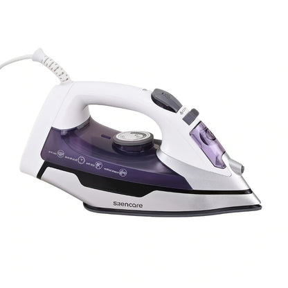Steam Clothes Iron with Ceramic Coated Soleplate – Precision Thermostat, 3-Way Auto-Off, Self-Cleaning, Anti-Calcium & Anti-Drip, Lightweight Travel & Home Garment Iron