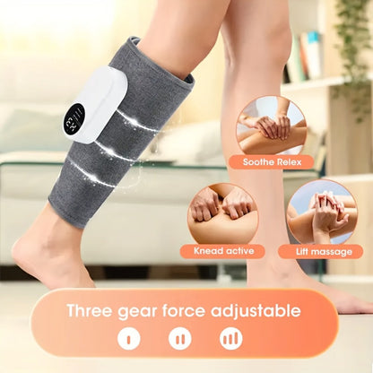 Air Compression Leg Massager – Cordless Calf & Foot Massager with 3 Intensity Levels for Legs, Thighs, Knees & Feet | Circulation Booster, Holiday Gift for Women & Men