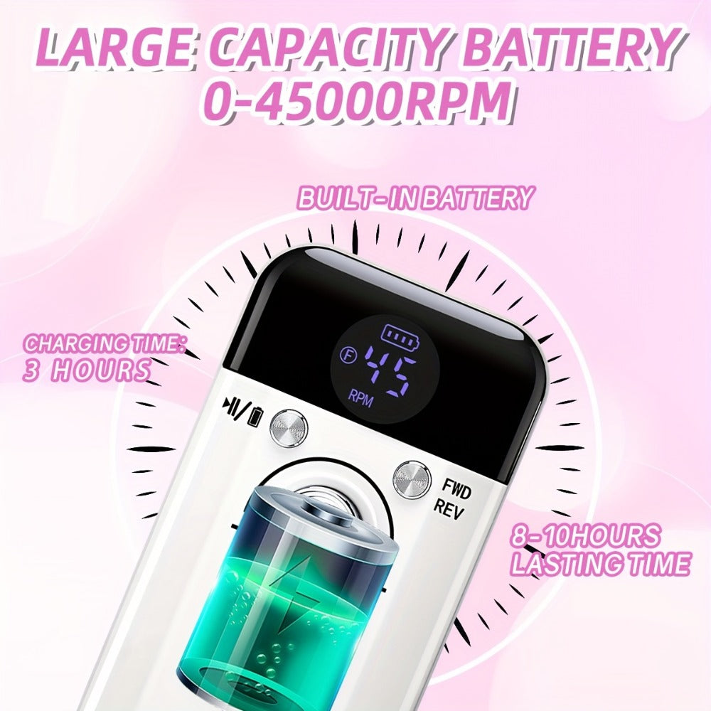 UV LED Nail Lamp 30 LEDs Infrared Auto Sensor with 3 Timer Modes 5s/30s/60s – Detachable Magnetic Base Gel Polish Curer for Hands & Feet, Painless Low-Heat Curing for Home & Salon, Pink White