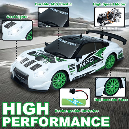 RC Drift Car 1:24 Scale 4WD High Speed Drifting Remote Control Sports Car for Adults Teens Boys Girls – 2.4GHz Racing Model Smooth Indoor Drift Racer Birthday Christmas Gift Red