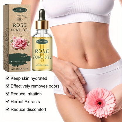 Feminine Care Oil with Rosehip Oil 30ml – Gentle Intimate Care Oil Mild Non-Irritating Formula, Effectively Neutralizes Odor & Alleviates Discomfort, Daily Private Area Body Care Oil for Women, 1oz