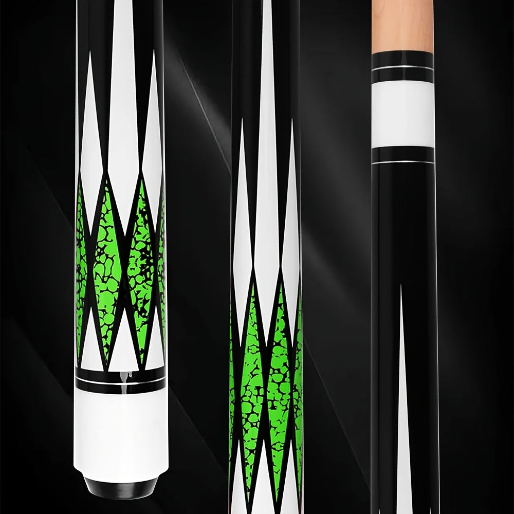 Pool Cue 58 Inch 13mm Tip 20oz - 1/2 Split Maple Billiard Cue Stick for Men & Women, Durable Multi-Color Design, Great for Home Game Room, Family & Friends Billiards, Red Black Blue Purple Green