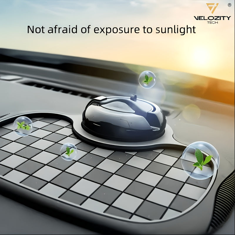 Anti-Slip Mat for Car Dashboard, 2026 New Multifunctional Car Anti-Slip Mats with Temporary Parking Number, Universal Rotatable Vehicle Mounted Anti-Slip Mat Phone Holder