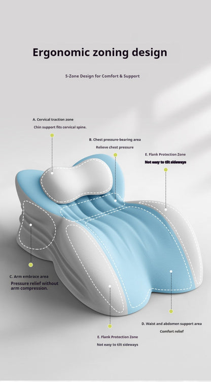 Wedge Pillow Memory Foam – Ergonomic Cervical & Lumbar Support for Stomach, Side & Back Sleepers | Breathable Removable Washable Cover, Multi-Use for Sleep, Office & Reading, Great Gift for Couples