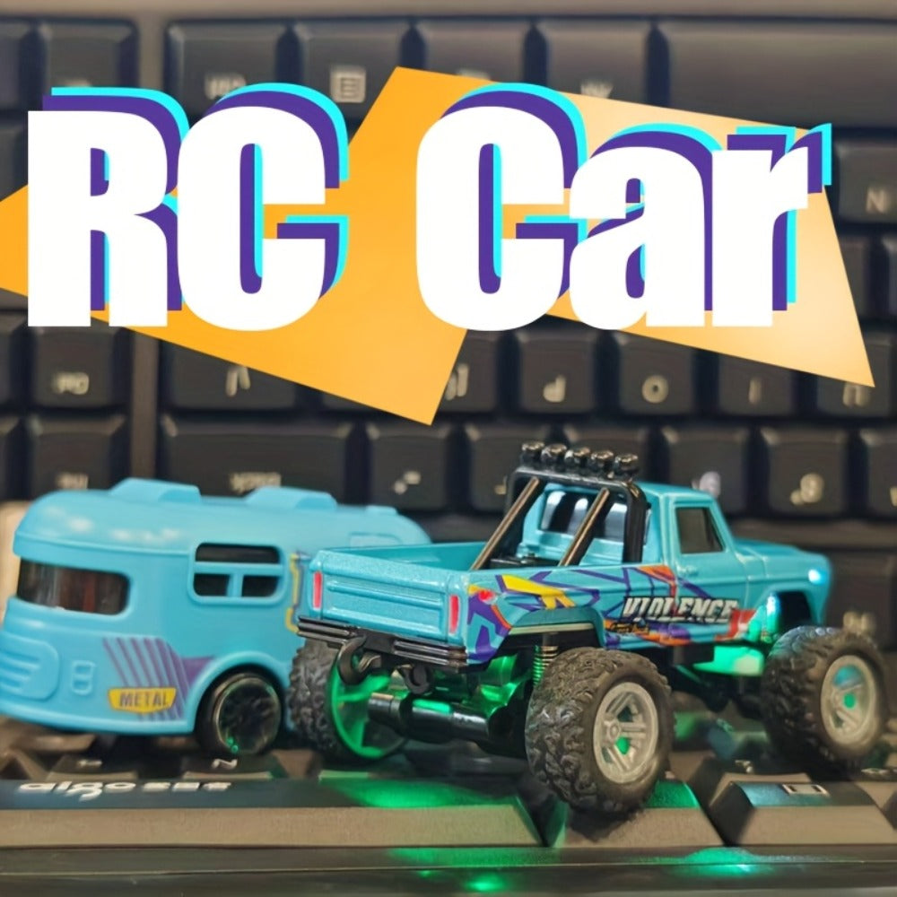 RC Off-Road Car with Alloy Body & Shock-Absorbing Chassis – Remote Control Car for Boys Indoor Outdoor Racing Metal Frame – Christmas Birthday Gift for Kids Teens