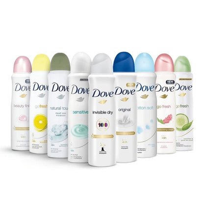 Dove Women Deodorant Spray 150ml Long-Lasting Scent Protection Anti-Perspirant Body Spray for Women – 48H Freshness, Gentle on Skin, Bulk Pack Options