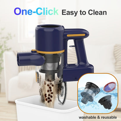 Cordless Vacuum Cleaner for Home – Corded & Cordless 2-in-1, 180° Foldable, LED Brush, High Suction, 40-Min Runtime, 38.58oz Dust Cup for Hardwood Floors, Seniors & Pregnant Women