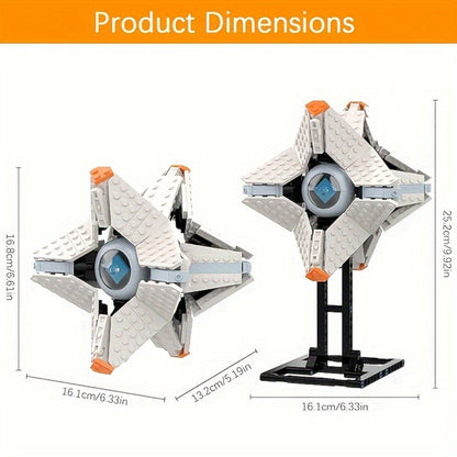 Game-Inspired Shell Building Block Model Set 378pcs LA0137 – Collectible Brick Kit with Display Stand, Adjustable ABS Plastic, Lightfall Compatible, Birthday Christmas Gift for Teens Adults Gamers