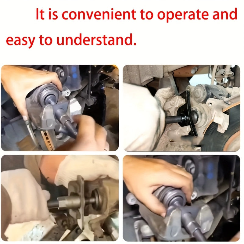 Tool for Recoiling Brake Caliper Pistons, Ideal for Replacing Brake Pads in Various Vehicles