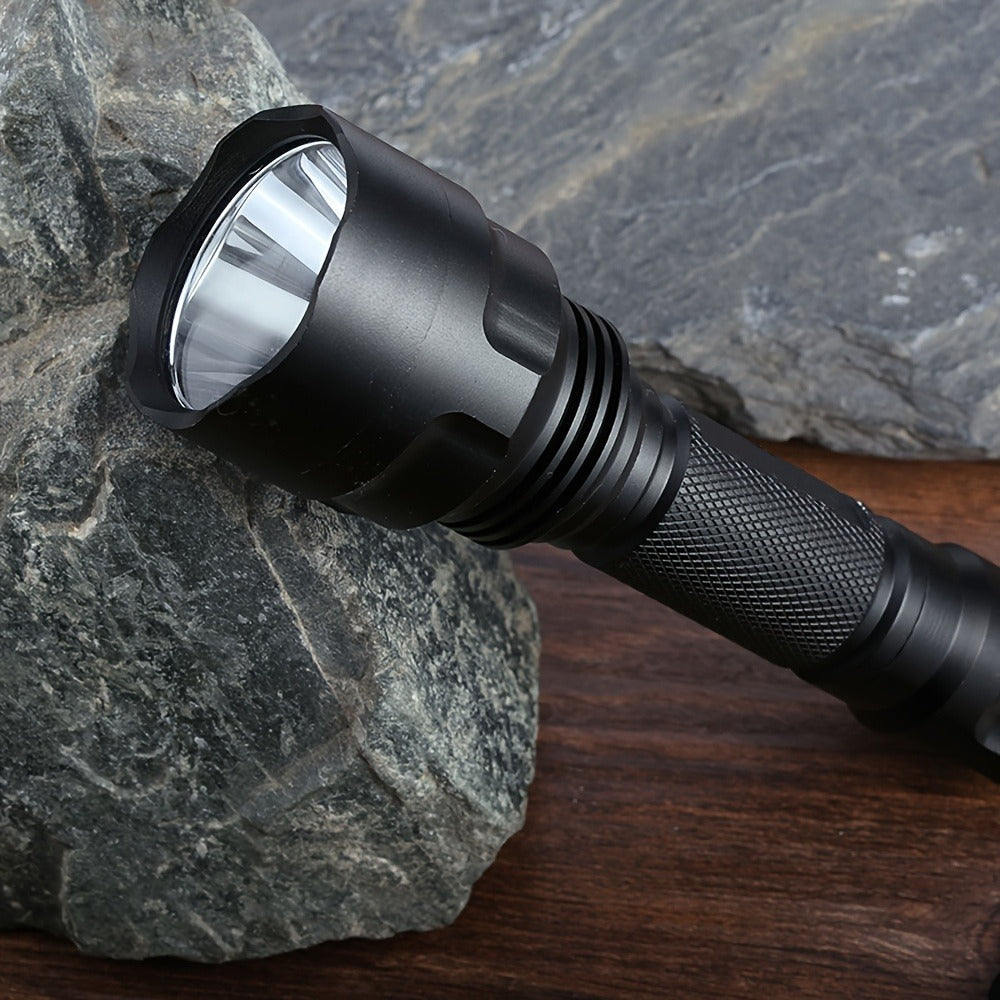 Night Hunting Flashlight with Remote Control Switch – 350 Yards High Power Green Red White Light, 18650 Rechargeable, Multiple Mounts for Hunting, Fishing, Camping & Beekeeping, Best Gift for Men