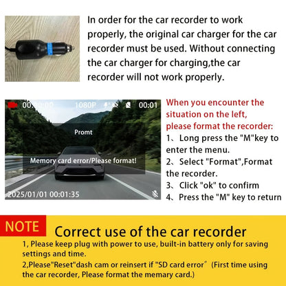 4-Channel 360° Dash Cam 1080P Front + 720P Rear Left Right All-Round Coverage, Quad-Screen Split Display, Night Vision, WDR, G-Sensor, Loop Recording – Optional 64GB Card