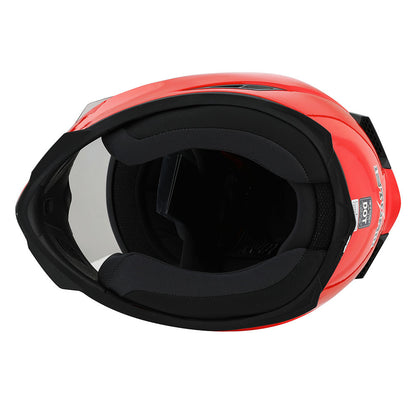 Motorcycle Full Face Helmet with Tinted Shield & Spare Clear Shield Quick Release Buckle Lightweight Aerodynamic Removable Washable Interior, Multiple Colors S M L XL