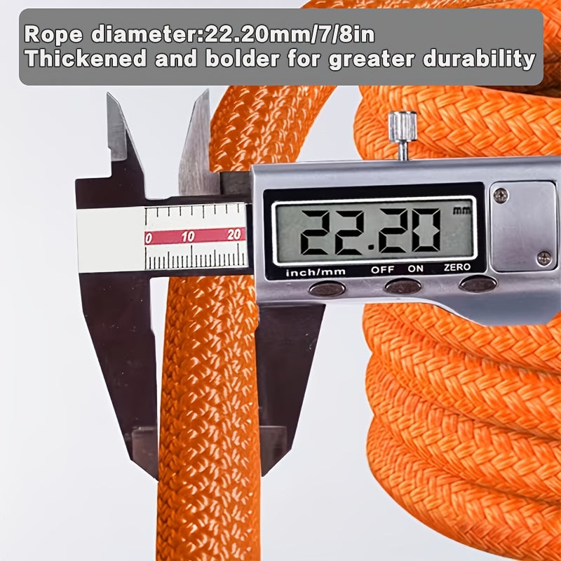 Heavy Duty Tow Rope, 22 Ton/48501 Lbs High Strength Nylon Kinetic Recovery Rope, with Bow Shackles And Storage Bag, for Truck SUV UTV ATV Emergency Rescue