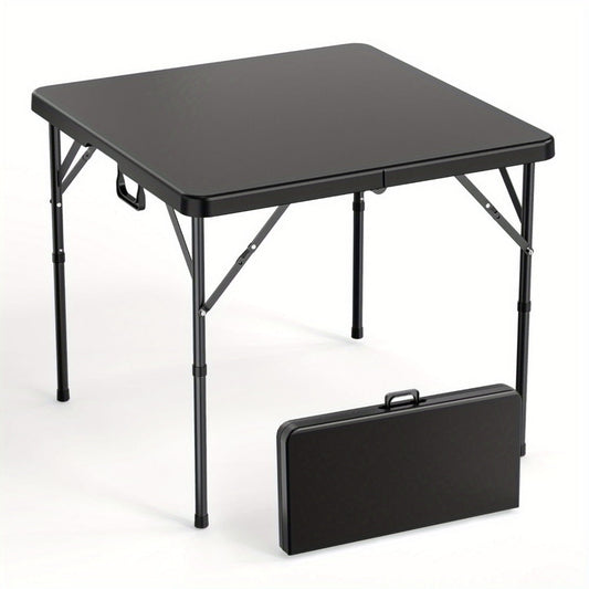 Folding Table, 34 Inch Square Folding Card Table with HDPE Tabletop & Sturdy Metal Frame shown in the main product view