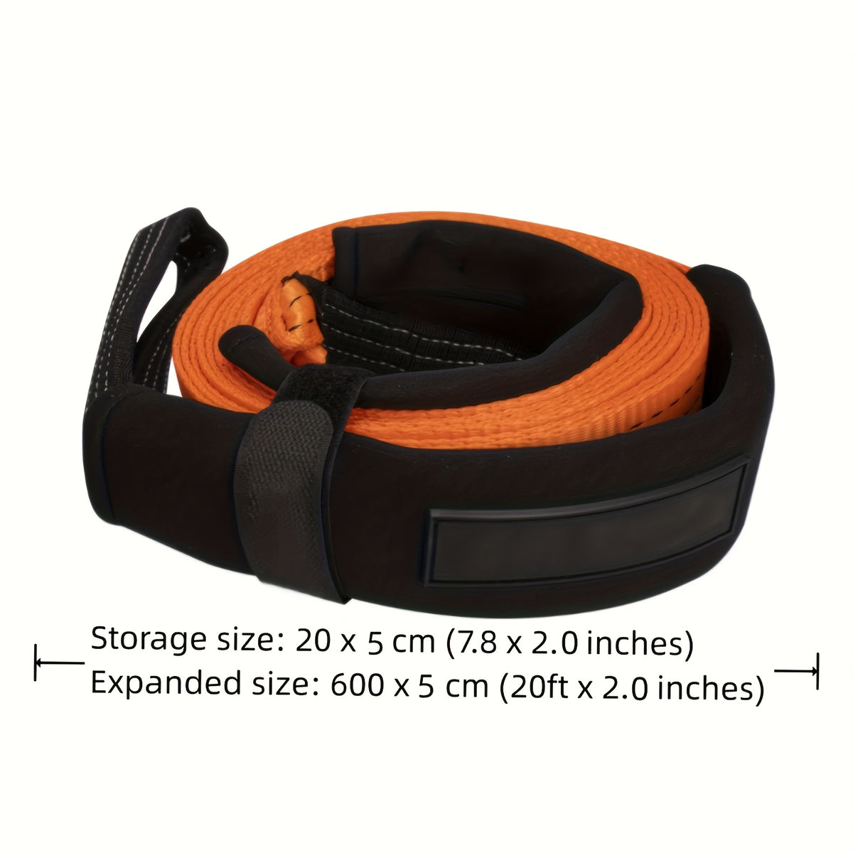 2-inch X 20-foot Emergency Towing Kit with Towing Rope And 1/2 D-ring Shackles (2pcs)