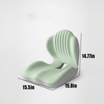 Hip & Lumbar Support Seat Cushion Ergonomic Memory Foam – Breathable High-Density Back Support Pillow for Office Chair, Car Seat & Long Sitting, Daily Use or Gift