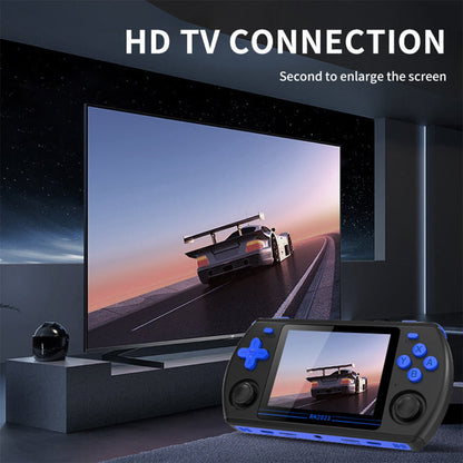 Retro Handheld Game Console Powkiddy RK2023 3.5 Inch IPS RK3566 Quad-Core 8-Hour Battery Dual TF Card HDMI Output Linux Emulator Portable Gaming Device
