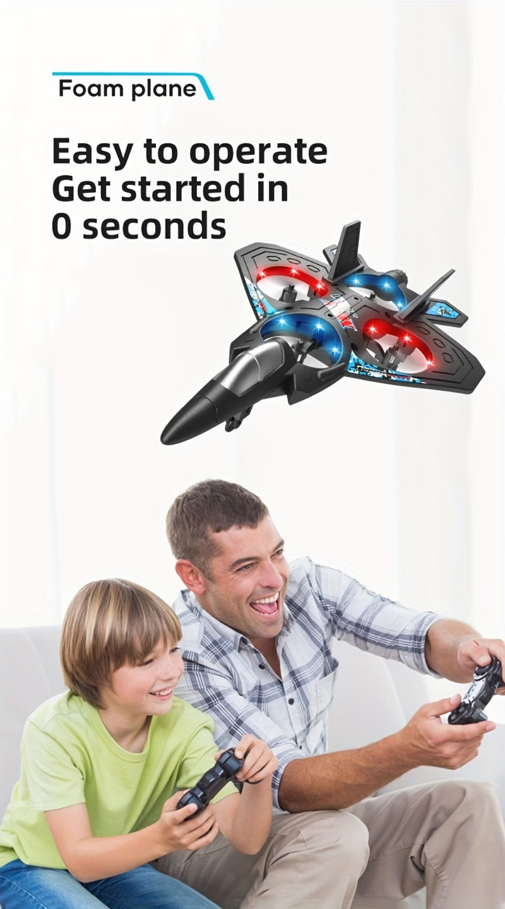 Kids Drone with Altitude Hold for Beginners – Rechargeable RC Flying Toy Indoor Outdoor, Easy to Fly Helicopter Airplane Gift for Boys & Girls Ages 8 9 10 11 12 (Black/Blue/Red)