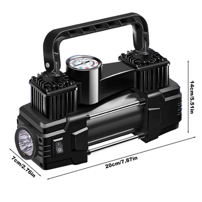 12V 150 PSI Car Air Pump Tire Inflator Portable Powerful Dual Cylinder Air Pump for Car Tires, Auto Accessories, Automatic Tire Pump with LED Digital Pressure Gauge, LED Light, Suitable for SUV, Truck, Car, Bicycle, Basketball, Lifebuoy, No Battery Requir