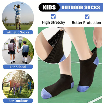 Kids' Athletic Ankle Socks - 20-Pair Pack