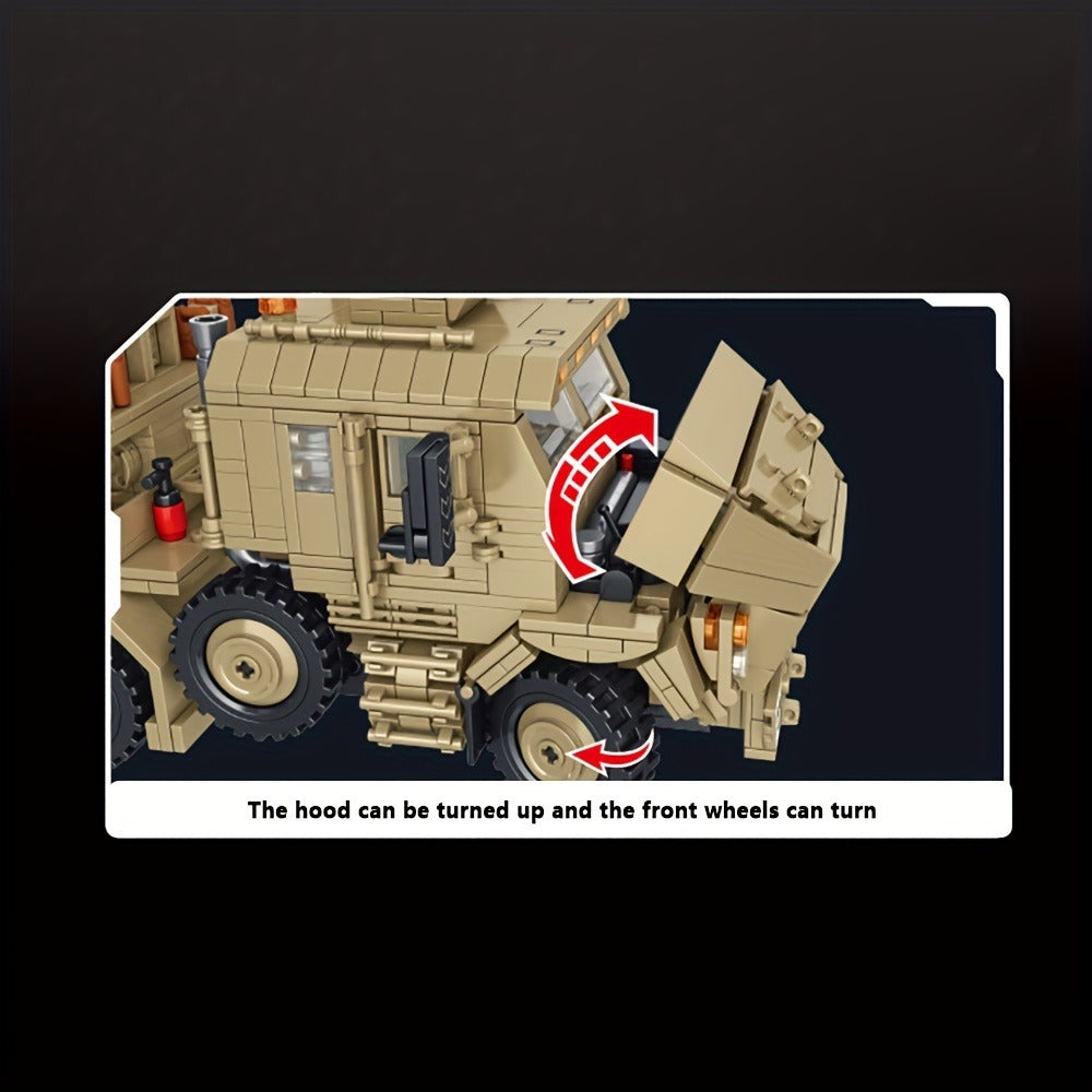 MOC Military Tank Hauler Building Block Set 3482pcs – Armored Heavy Transport Vehicle Brick Model Kit Adult Collector Display Piece Hobbyist Gift Military History Enthusiasts Model 628015