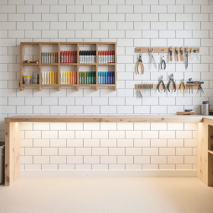 Peel and Stick Subway Tiles 102 Pieces 3x6 Inch Glossy White PVC Self Adhesive Kitchen Backsplash Bathroom Fireplace Wall Panels Waterproof Heatproof Scratch Resistant DIY Remodeling