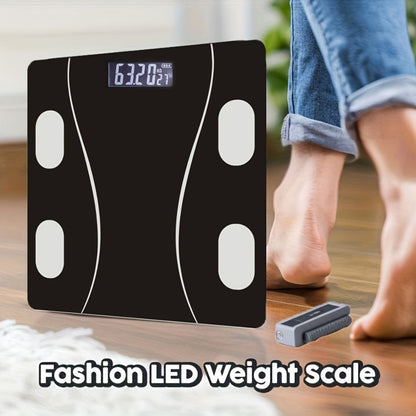 Digital Bathroom Scale 396lb – High-Precision Body Fat Scale with HD LCD Display, Temperature Reading, kg/lb Switch, Extra-Wide Platform, Electronic Body Weight Scale for Home & Bathroom, Multiple Styles
