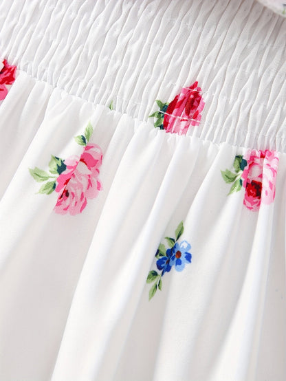 Girls' Floral Dress - Summer