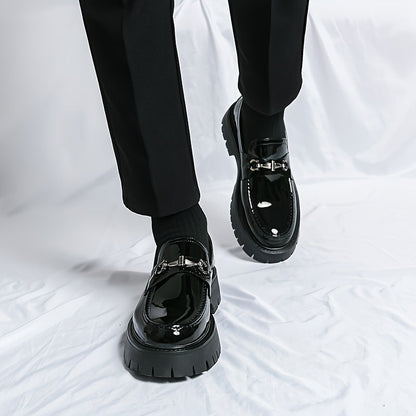 Men's Loafers & Slip-Ons - Platform Sole & Metal Detail 219237