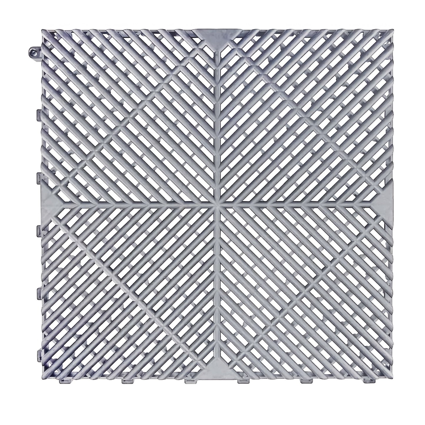 10 Edges And 2 Corners Only Optional 20 Pack 16"x 16"x 0.75"(Thickness) Interlocking Garage Floor Tiles, Modular Drainage Floor Mat, Non-Slip Splicing Interlocking Drainage Mats Floor Tile for Garage Car Wash Basement, Etc
