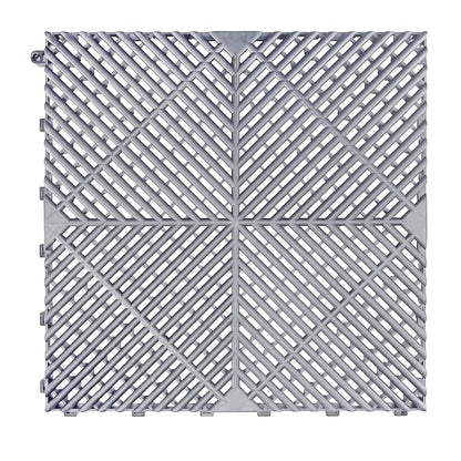 10 Edges And 2 Corners Only Optional 20 Pack 16"x 16"x 0.75"(Thickness) Interlocking Garage Floor Tiles, Modular Drainage Floor Mat, Non-Slip Splicing Interlocking Drainage Mats Floor Tile for Garage Car Wash Basement, Etc