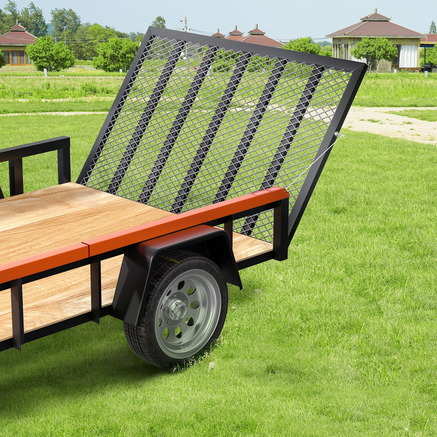 VEVOR TrailTailgate er Lift Assist, Max 180 lbs Load Capacity, Compatible with Open Utility Trailer Tailgate and Ramp, with 10 to 24 Inches Heights Side Rail and 4 to 6 Feet Height Tail Gate or Ramp