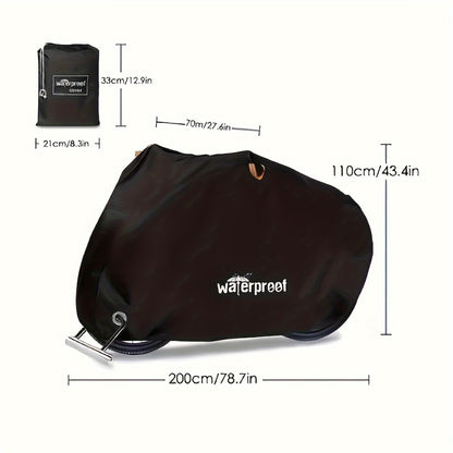 Motorcycle Cover Heavy Duty 210D - Waterproof, UV & Tear Resistant Motorbike Cover with Lock Holes | All-Weather Outdoor Protection
