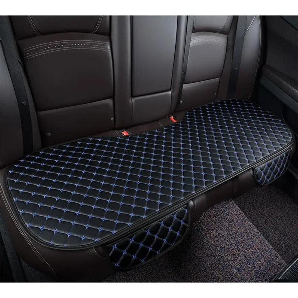 Car Back Seat Protector Waterproof, Universal Fit Anti-Stain Splash Guard Seat Cover for Car Interior, Durable Easy-Clean Rear Seat Cushion Liner in Black & Red
