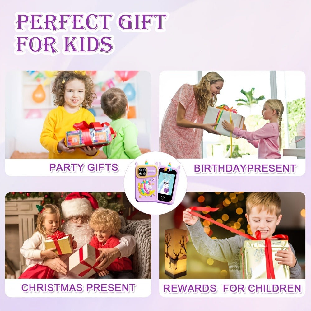 Kids Educational Smartphone Toy with 1080P HD Camera, 20 Mini-Games, Music, Stories & Habit Training – Learning Toy for Boys Girls Ages 3-14, Birthday Christmas Gift